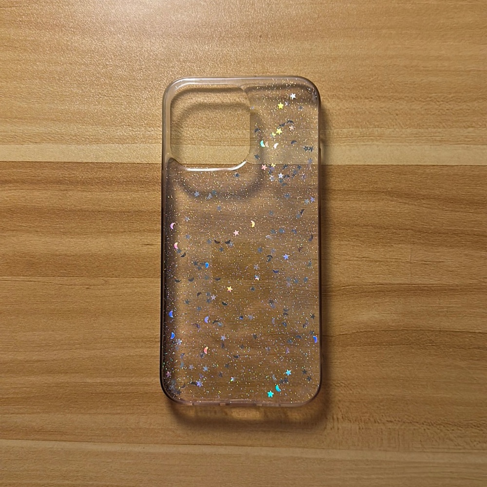 Glitter phone case used once